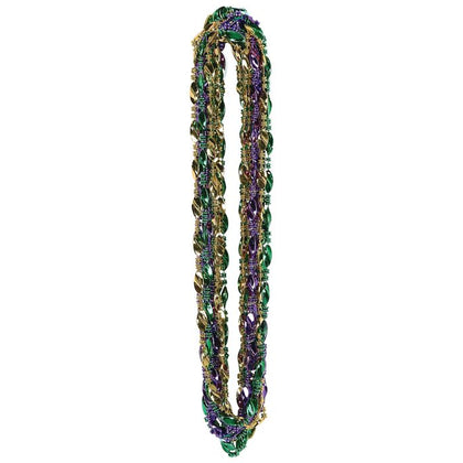 Mardi Gras Twist Beads 12ct