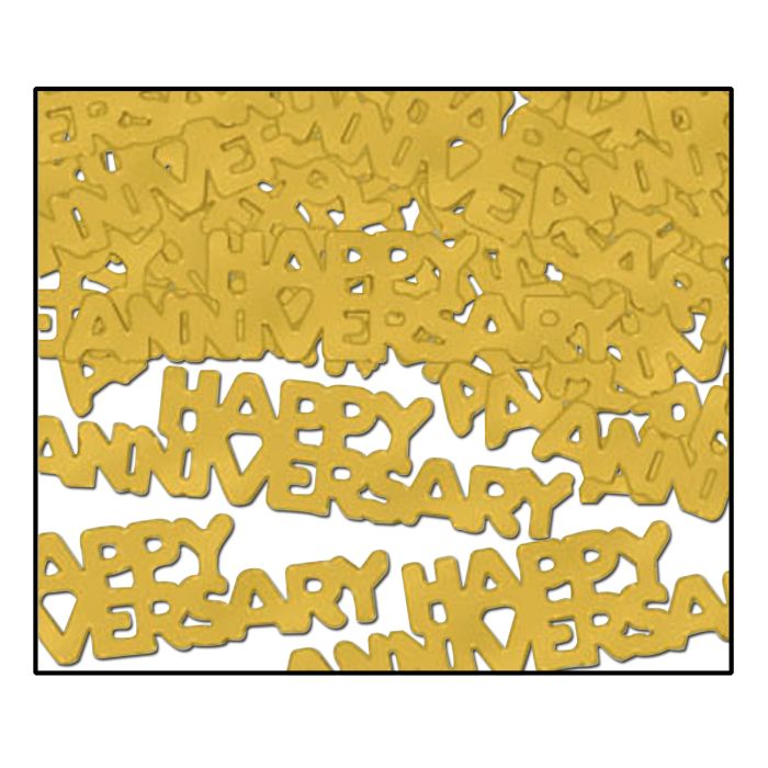 Happy Anniversary Fanci-Fetti | Gold