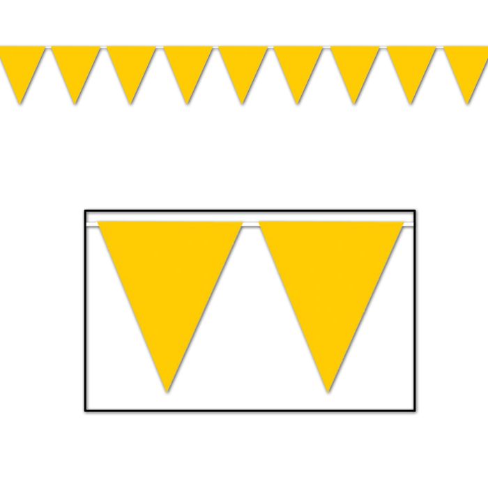 Golden-Yellow Pennant Banner