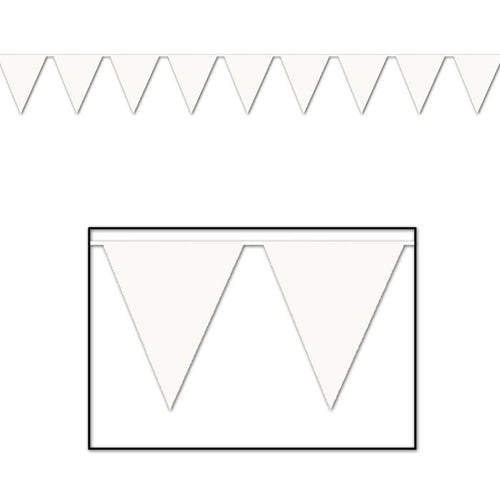 White Pennant Banner
