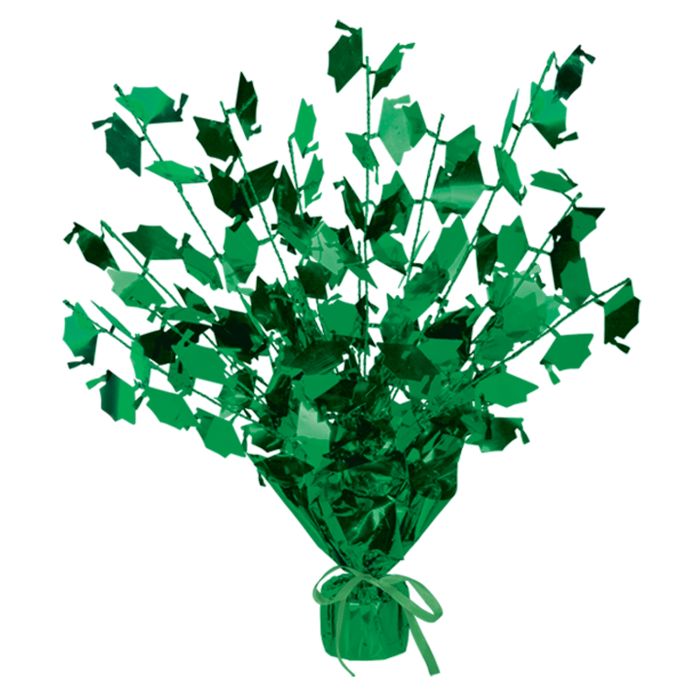 Graduate Cap Gleam 'N Burst Centerpiece | Green