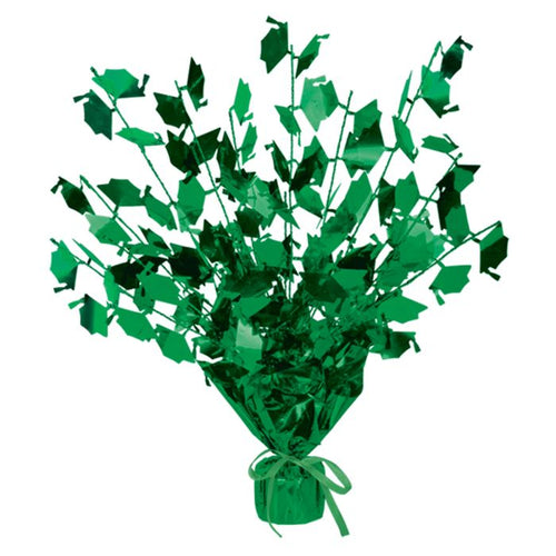 Graduate Cap Gleam 'N Burst Centerpiece | Green