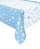 Snowflakes Rectangular Plastic Table Cover