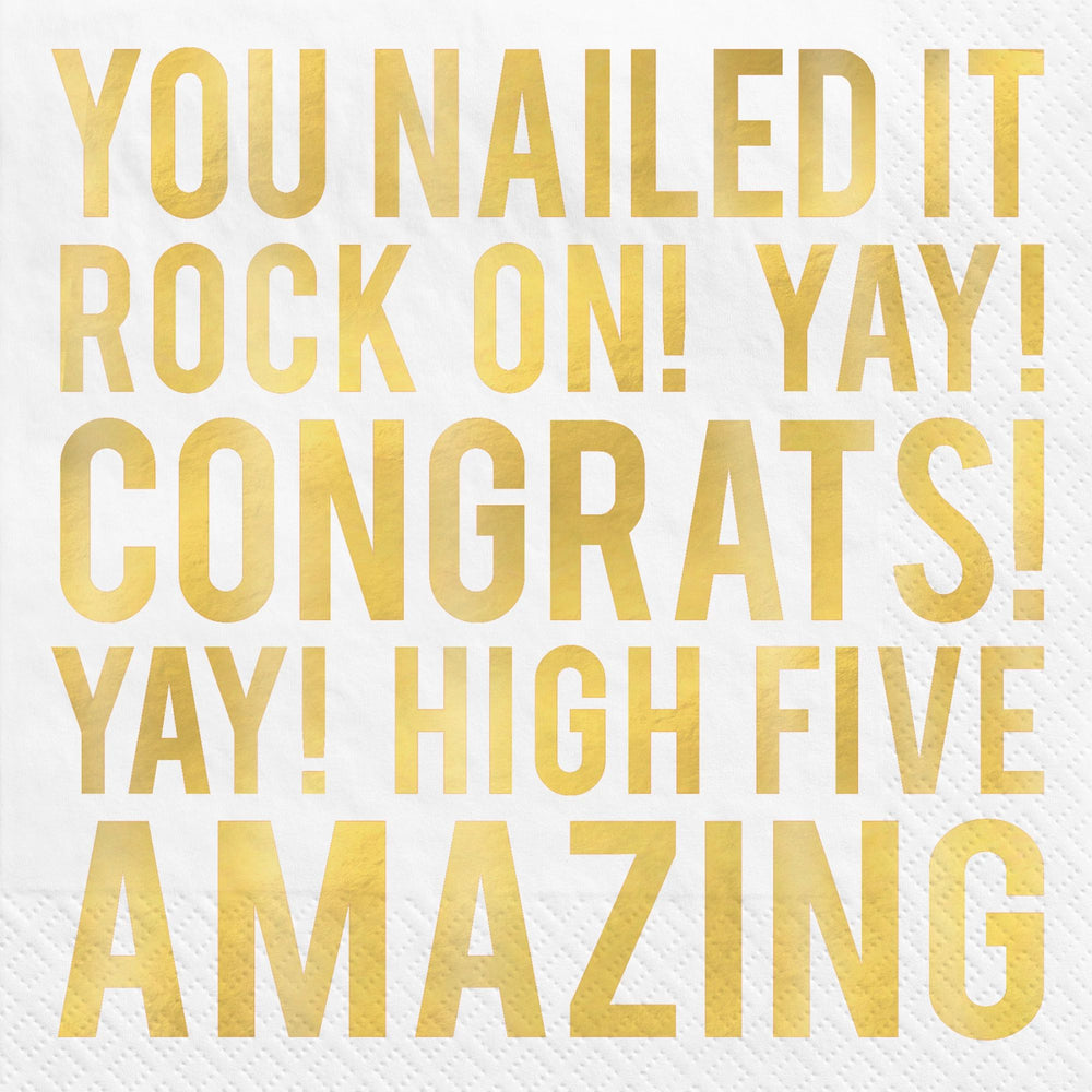 Congratulations Luncheon Napkins 16ct