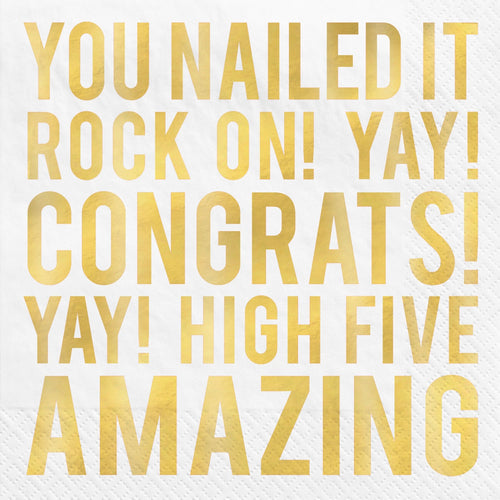 Congratulations Luncheon Napkins 16ct