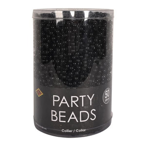 Party Beads Black 50ct