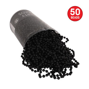 Party Beads Black 50ct