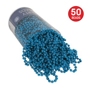 Party Beads Blue 50ct