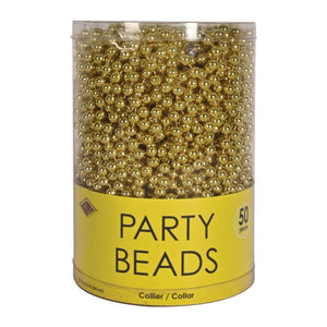 Party Beads Gold 50ct