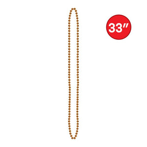 Party Beads Orange 50ct