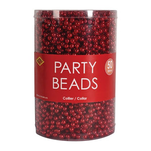 Party Beads Red 50ct