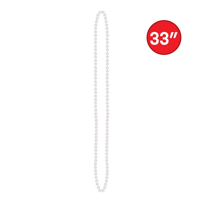 Party Beads White 50ct