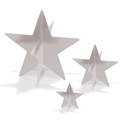 3-D Foil Star Centerpieces