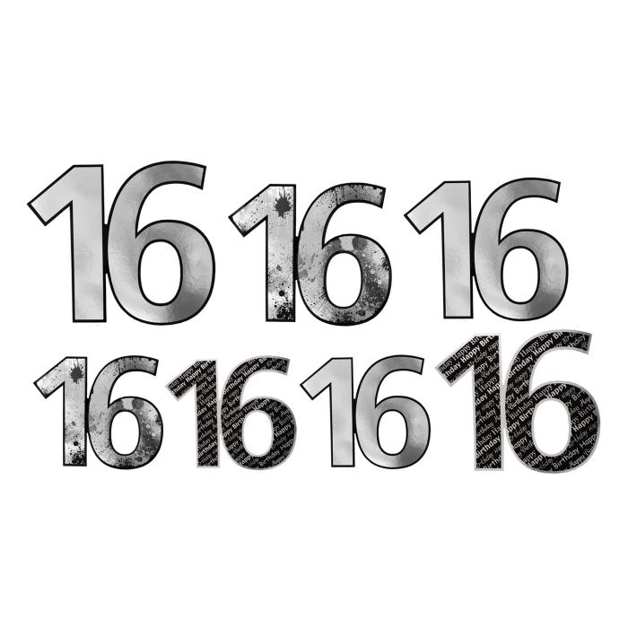16 Foil Cutouts 7ct