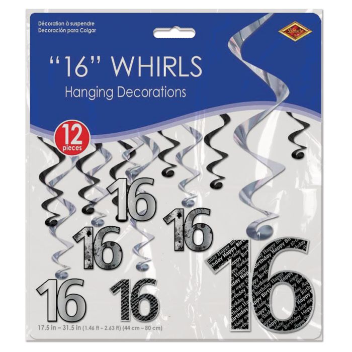 16 Birthday Whirls 12ct