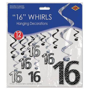 16 Birthday Whirls 12ct