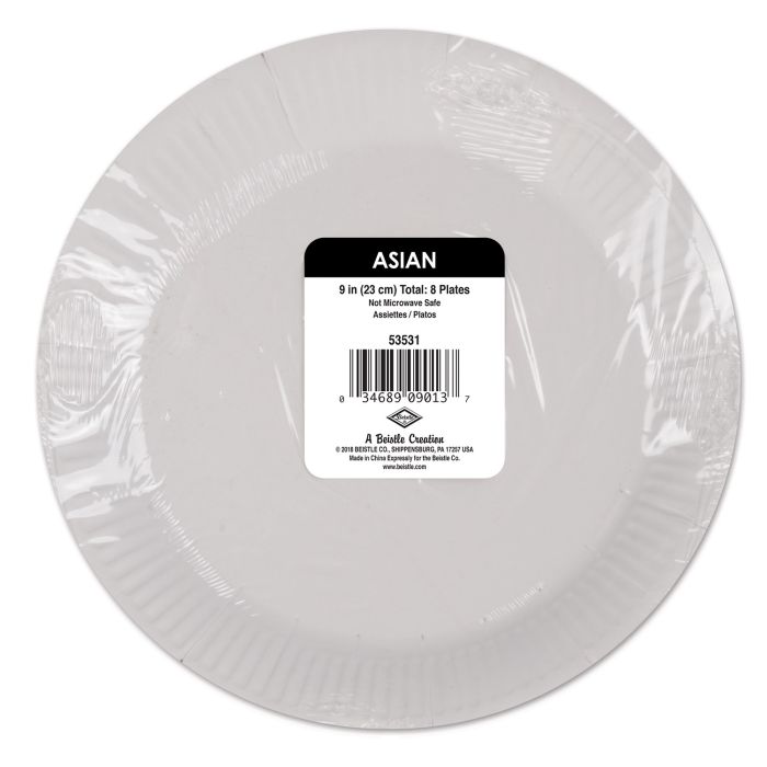 Asian Plates 8ct