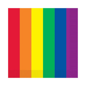 Rainbow Beverage Napkins 16ct
