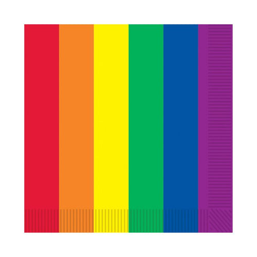 Rainbow Beverage Napkins 16ct