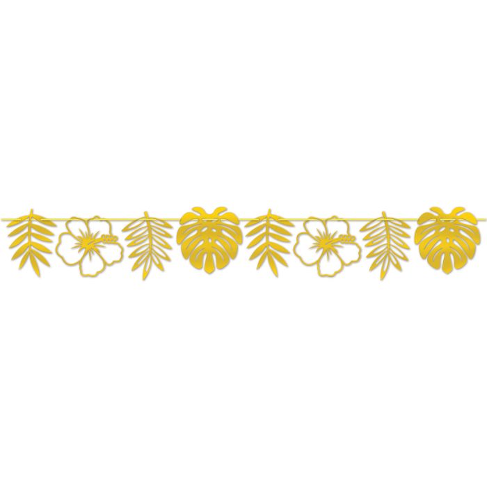 Foil Die-Cut Floral Streamer