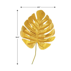 Fabric Gold Palm Leaves