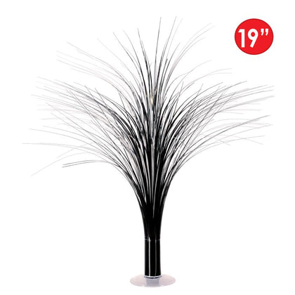 Metallic Spray Centerpiece | Black & Silver