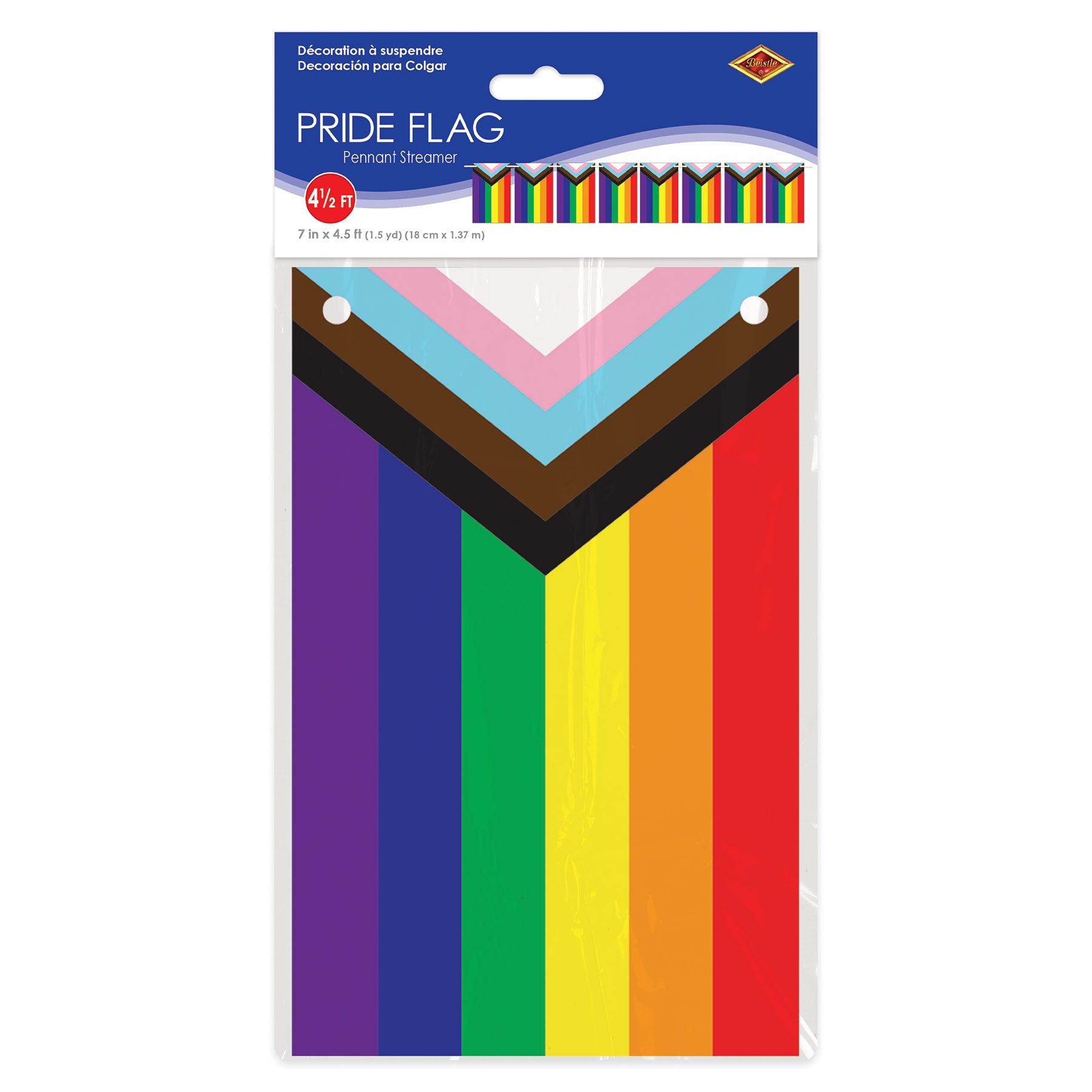 Pride Flag Pennant Streamer