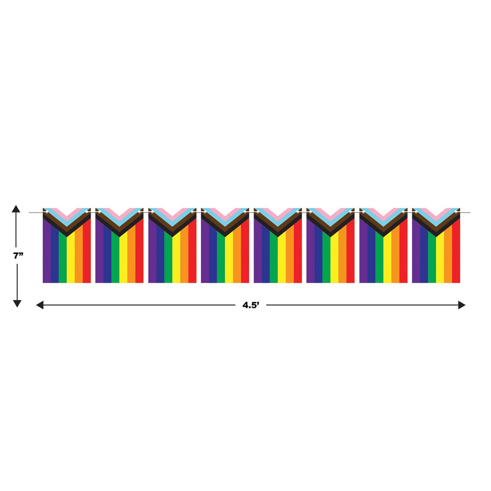 Pride Flag Pennant Streamer