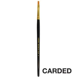 #4 NYLON FLAT UTILITY BRUSH CARDED