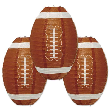 Football Paper Lanterns 3ct