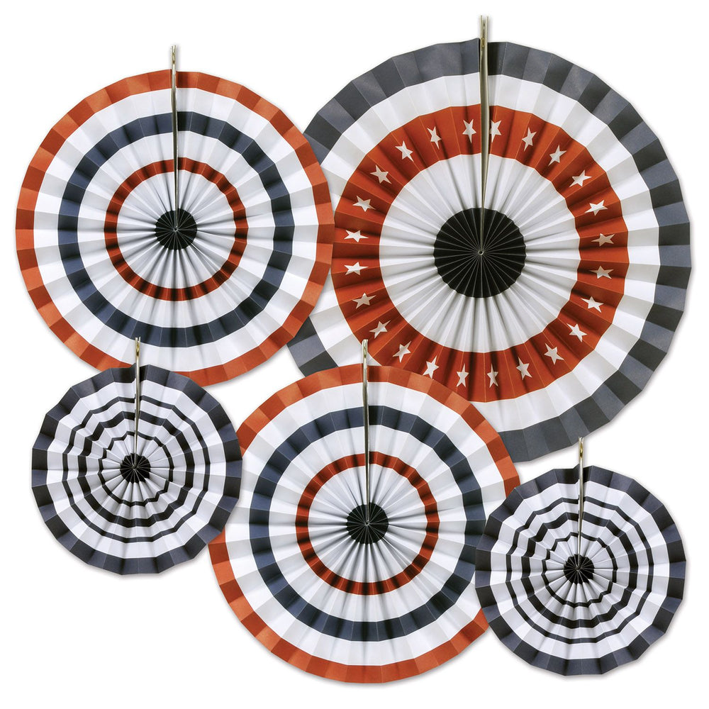 Patriotic Accordion Paper Fans | Patriotic