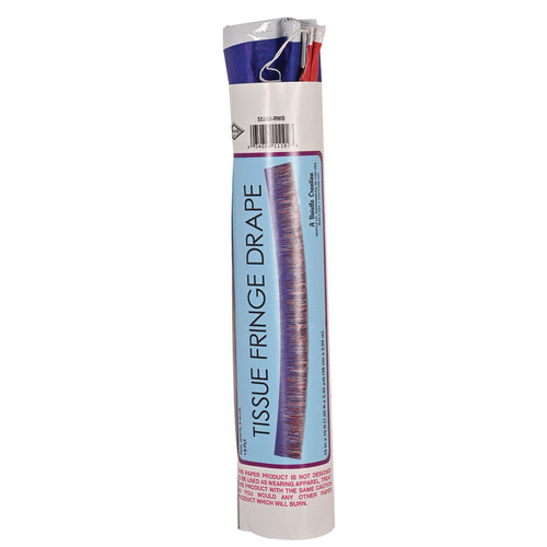 6-Ply Tissue Fringe Drape | Patriotic
