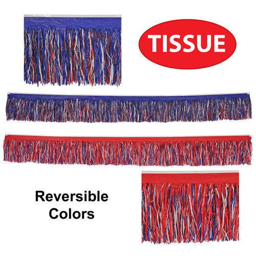 6-Ply Tissue Fringe Drape | Patriotic