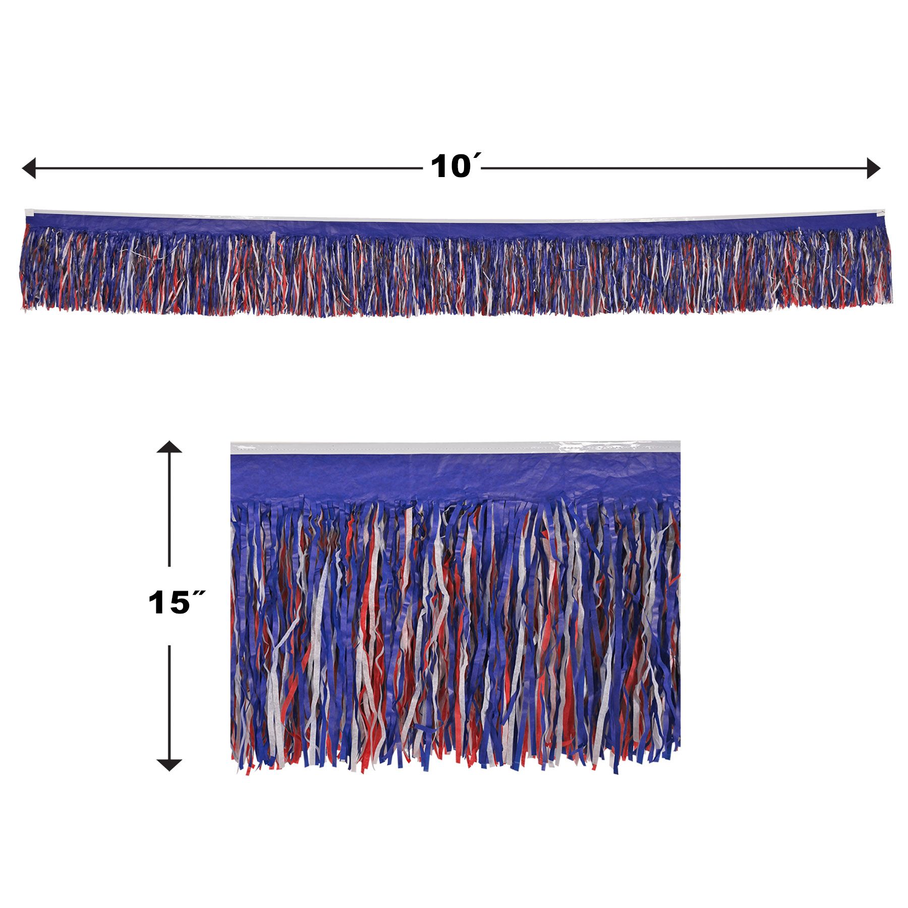6-Ply Tissue Fringe Drape | Patriotic