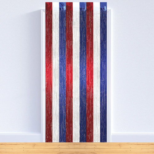Patriotic Metallic Curtain