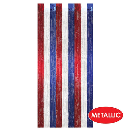 Patriotic Metallic Curtain