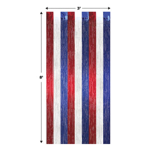 Patriotic Metallic Curtain