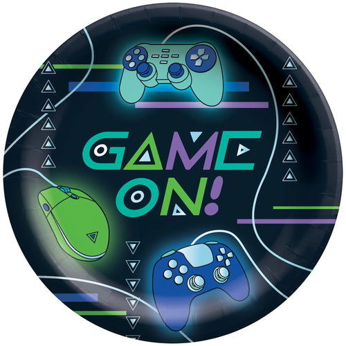 Game On 9" Lunch Plates 8ct