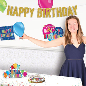 Foil Happy Birthday Streamer