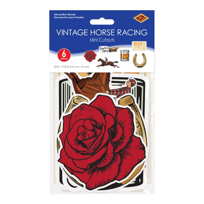 Vintage Horse Racing Mini Cutouts