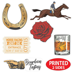 Vintage Horse Racing Mini Cutouts