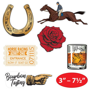 Vintage Horse Racing Mini Cutouts