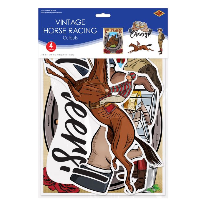 Vintage Horse Racing Cutouts