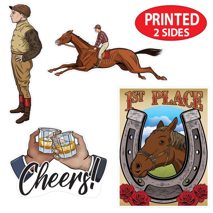 Vintage Horse Racing Cutouts