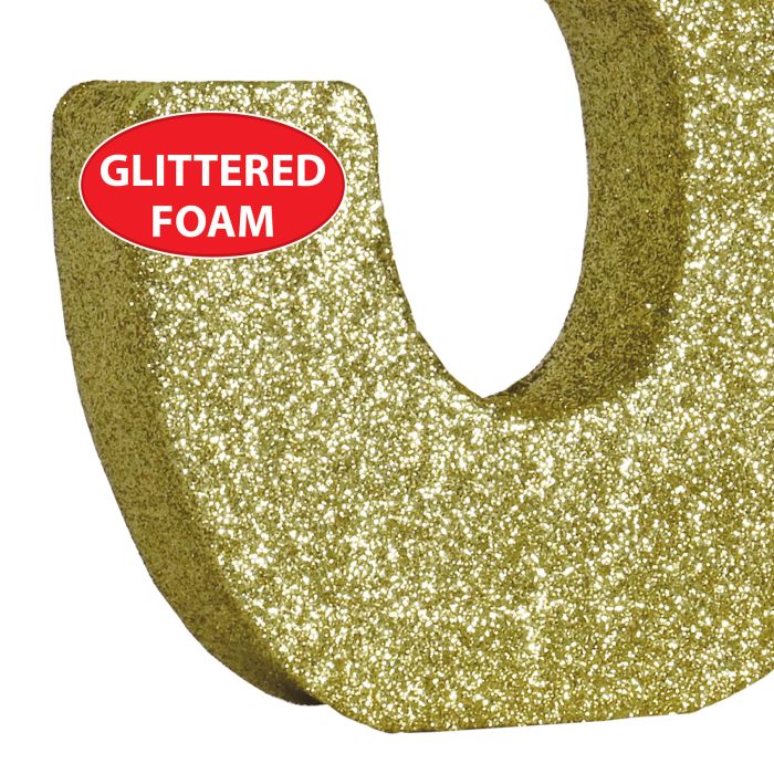 3-D Glittered "3" Centerpiece