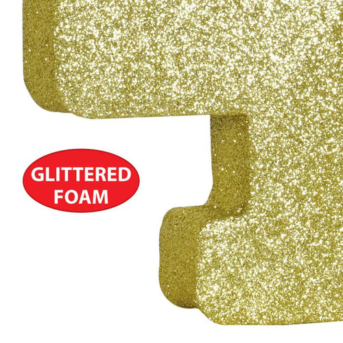 3-D Glittered "4" Centerpiece