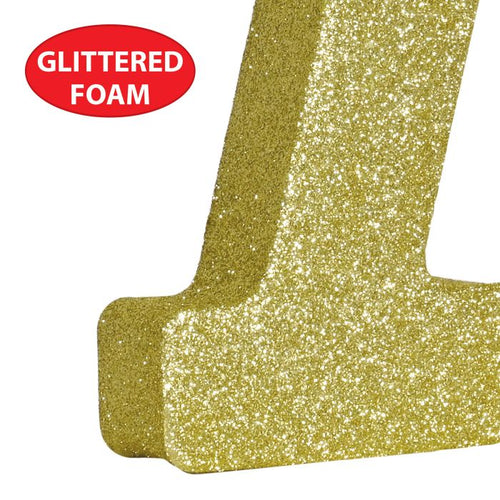 3-D Glittered "7" Centerpiece