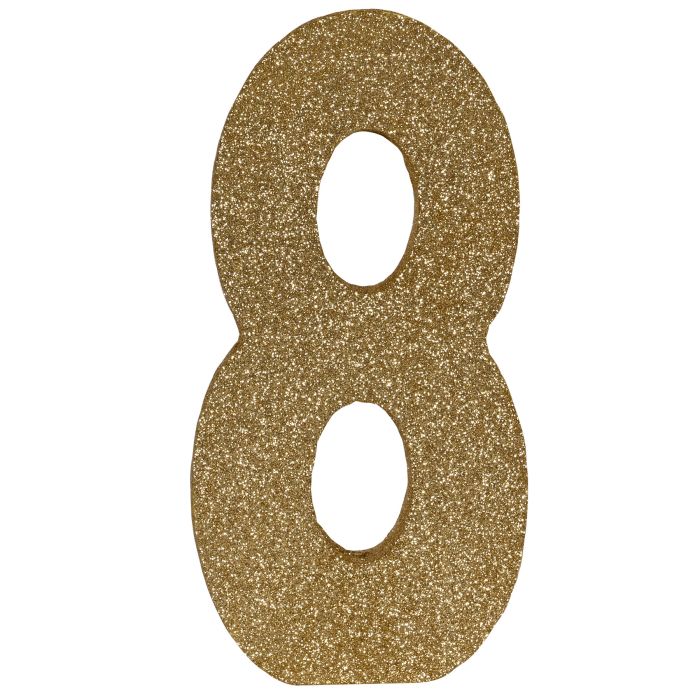3-D Glittered "8" Centerpiece
