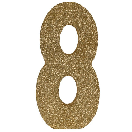 3-D Glittered "8" Centerpiece