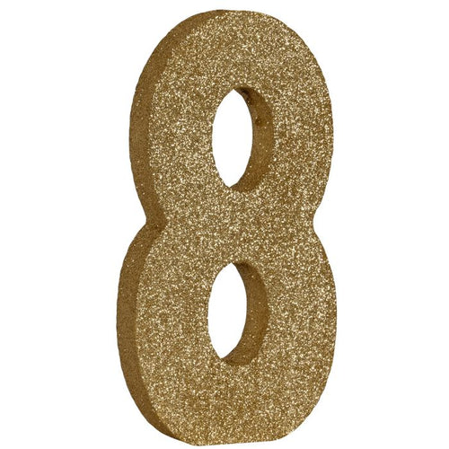 3-D Glittered "8" Centerpiece